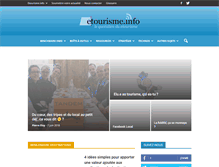 Tablet Screenshot of etourisme.info